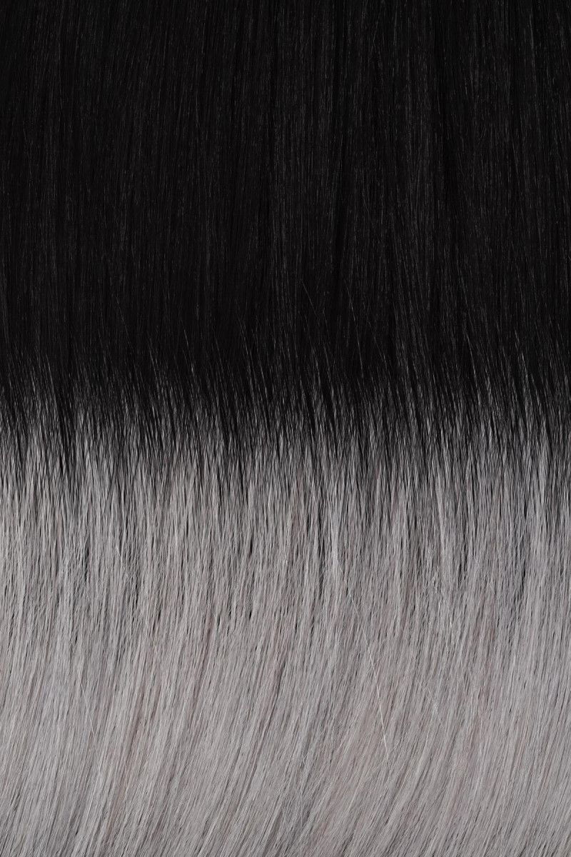 CLIP IN STITCHED 45cm COLOUR N° T1/Silver Grey BALAYAGE [15cm]