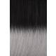 CLIP IN STITCHED 45cm COLOUR N° T1B/Silver BALAYAGE [15cm]