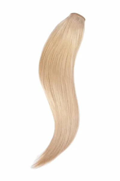 Blonde Weft Extensions aus Remy Echthaar, naturglatt – Haartresse für professionelle Haarverlängerung